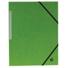 Pergamy elastomap 3 kleppen groen, pak van 10 stuks