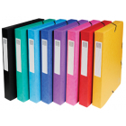 Exacompta elastobox Exabox 8 geassorteerde kleuren: geel, rood, roze, paars, blauw, turquoise, groen e...