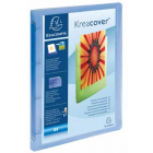 Exaclair Personaliseerbare ringmap Kreacover 4 ringen, transparant blauw