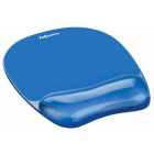 Fellowes Crystals Gel muismat met polssteun, blauw