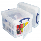 Really Useful Box opbergdoos 35 liter opvouwbaar, transparant