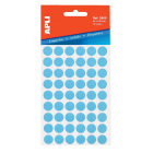 Apli ronde etiketten in etui diameter 13 mm, blauw, 175 stuks, 35 per blad (2056)