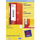 Avery Zweckform L7701-25 ordnerrugetiketten ft 19,2 x 6,2 cm (b x h), 100 etiketten, wit