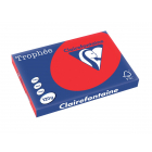 Clairefontaine Trophée Intens, gekleurd papier, A3, 120 g, 250 vel, koraalrood