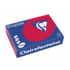 Clairefontaine Trophée Intens, gekleurd papier, A4, 210 g, 250 vel, kersenrood