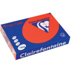 Clairefontaine Trophée Intens, gekleurd papier, A4, 160 g, 250 vel, koraalrood