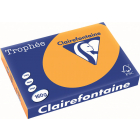 Clairefontaine Trophée Pastel, gekleurd papier, A3, 160 g, 250 vel, oranje