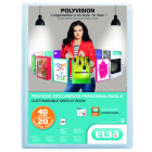 OXFORD Polyvision personaliseerbare presentatiealbum, formaat A4, uit PP, 20 tassen, transparant