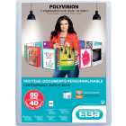 OXFORD Polyvision personaliseerbare presentatiealbum, formaat A4, uit PP, 40 tassen, transparant