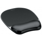 Fellowes Crystals Gel muismat met polssteun, zwart