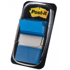 Post-it index standaard, ft 24,4 x 43,2 mm, houder met 50 tabs, blauw