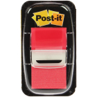 Post-it index standaard, ft 24,4 x 43,2 mm, houder met 50 tabs, rood