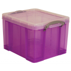 Really Useful Box opbergdoos 35 liter, transparant paars