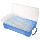 Really Useful Box opbergdoos 4 liter met 2 dividers, transparant blauw