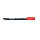 Staedtler Lumocolor 318, OHP-marker, permanent, 0,6 mm, rood