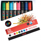 Uni POSCA paintmarker PC-8K, 8 mm, etui van 8 stuks in geassorteerde kleuren
