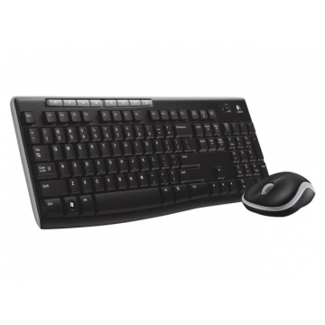 Toetsenbord Logitech Mk270 + Muis Drl Zwart