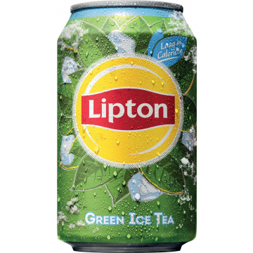 Lipton Ice Tea Green frisdrank, blik van 33cl, pak van 24 stuks