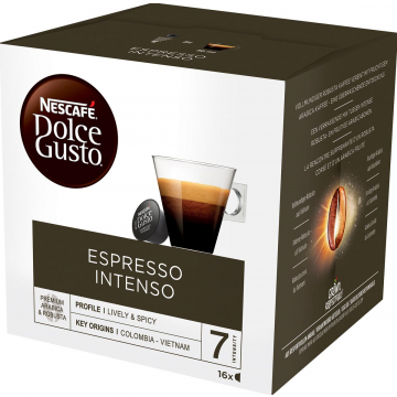 Nescafé Dolce Gusto koffiepads, Espresso Intenso, pak van 16 stuks