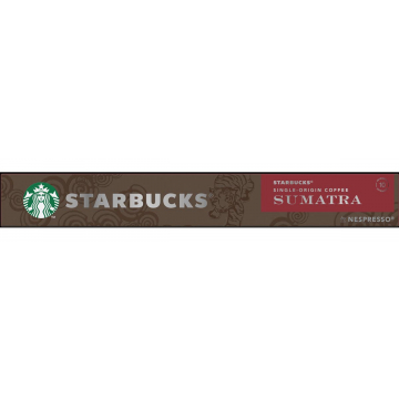 Starbucks by Nespresso koffiecapsules, So Sumatra, pak van 10 stuks