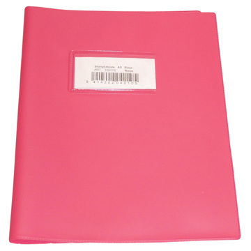 schriftomslagen roze, ft schrift 16,5 x 21 cm