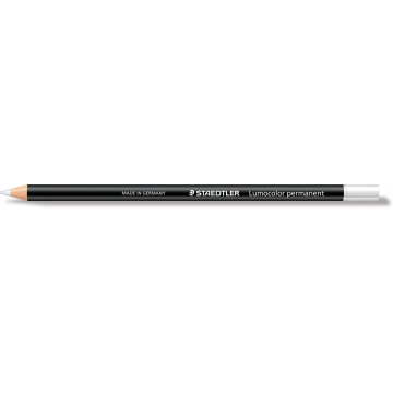 Staedtler potlood Lumocolor permanent glasochrom, wit