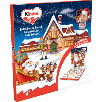 Kinder chocolade adventskalender mix, doos van 123 gram