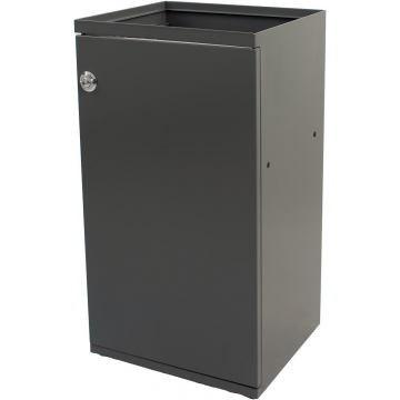 V-part modulaire afvalbak met deur en zakhouder 85 l, grijs