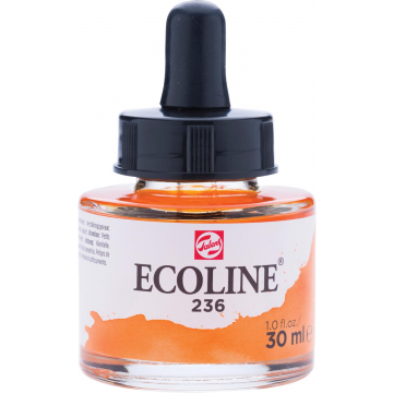 Talens Ecoline waterverf flacon van 30 ml, lichtoranje