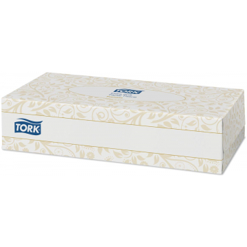 Tork tissues voor gezicht, 2-laags, 100 tissues per doosje, pak van 30 doosjes