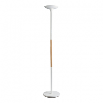 Vloerlamp Unilux Pryska LED hout wit