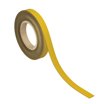 Magneetband MAUL beschrijf- wisbaar 10mx20mm x1mm geel