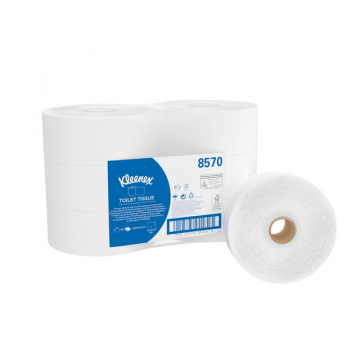 Toiletpapier KC Kleenex jumbo 2-laags 200m wit 8570