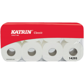 Katrin toiletpapier Classic, 2-laags, 400 vellen, pak van 8 rollen