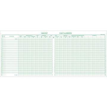 Exacompta register inkoop, ft 27 x 32 cm, nederlandstalig