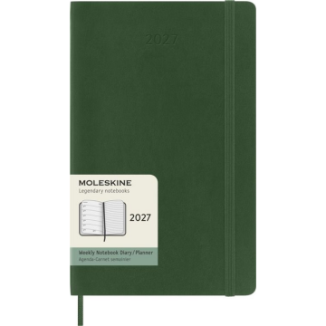 Agenda 2027 Moleskine 12M Planner Weekly 7dagen/1pagina large sc myrtle green