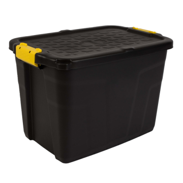 Opbergbox Bankers Box 60L met handgrepen robuust zwart