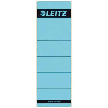 Leitz rugetiketten ft 6,1 x 19,1 cm, blauw