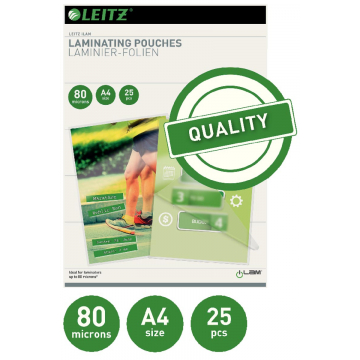 Leitz Eva lamineerhoes ft A4, 160 micron (2 x 80 micron), pak van 25 stuks