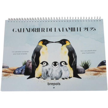 Brepols gezinskalender weekoverzicht, Franstalig, 2023