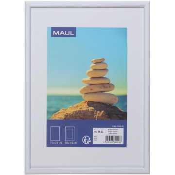 MAULart fotolijst , kunststof frame, ft 15 x 21 cm, wit