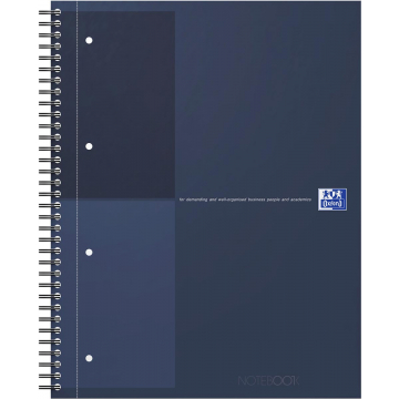 Oxford INTERNATIONAL Notebook, 160 bladzijden, ft A4+, gelijnd, blauw