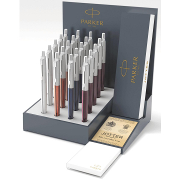 Parker Jotter balpen, display met 20 stuks in geassorteerde kleuren