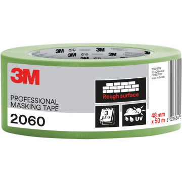 3M professionele afplaktape, voor ruwe oppervlakken, ft 48 mm x 50 m, groen