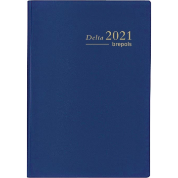 Brepols agenda Delta Seta 6-talig, blauw