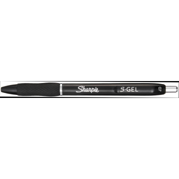 Sharpie S-gel roller, medium punt, blister van 3 stuks, zwart