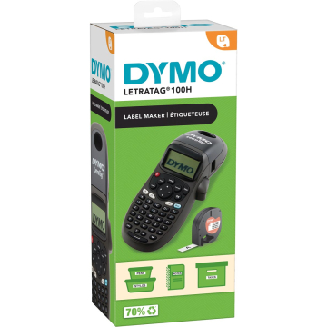 Dymo beletteringsysteem LetraTag LT-100H, zwart