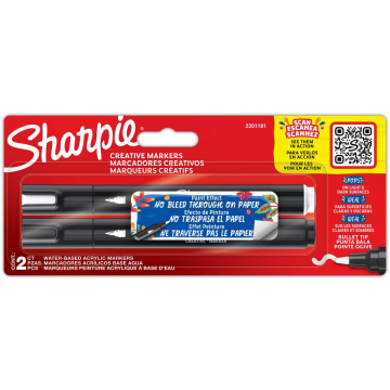 Sharpie paintmarker, blister van 2 stuks, assorti