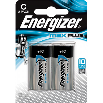 Energizer batterijen Max Plus C, blister van 2 stuks