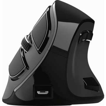 Trust oplaadbare draadloze ergonomische muis Voxx, zwart